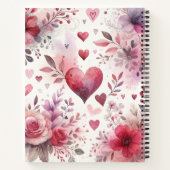 Zeitlose Romantik: Ein klassisches Valentinstag-Pa Notizblock (Rückseite)