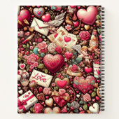 Zeitlose Romantik: Ein klassisches Valentinstag-Pa Notizblock (Rückseite)