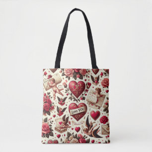 Zeitlose Romantik: Ein klassisches Valentinstag-Pa Tasche