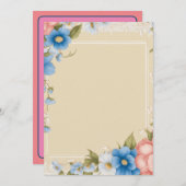 Zeitlose Romantik: Save the Date 5"x7" Flachkarte (Vorne/Hinten)