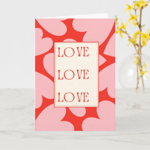 Zeitlose romantische Typografie der Liebe Karte
