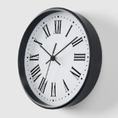 Zeitlose römische Wall-Uhr ⏳ elegante Schwarz Uhr (Winkel)