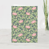 Zeitlose Rose Creative Personalisiert Slate Blue Karte (Rückseite)
