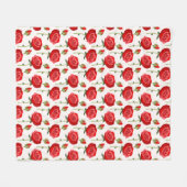 Zeitlose Rose Fleecedecke (Vorderseite (Horizontal))