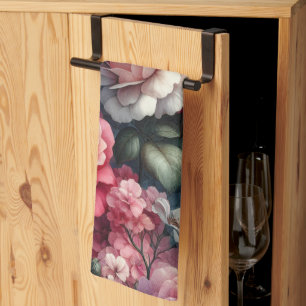 Zeitlose Rose Floral Charm Geschirrtuch