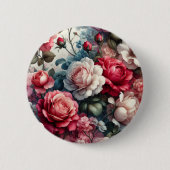 Zeitlose Rose Floraler Charme Button (Vorderseite)