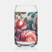 Zeitlose Rose Floraler Charme Dosenglas (Vorderseite)