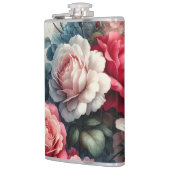 Zeitlose Rose Floraler Charme Flachmann (Links)