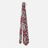 Zeitlose Rose Floraler Charme Krawatte (Rückseite)