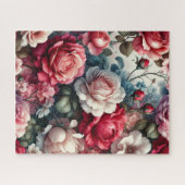 Zeitlose Rose Floraler Charme Puzzle (Horizontal)