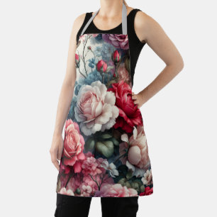 Zeitlose Rose Floraler Charme Schürze