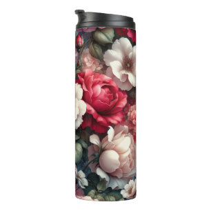 Zeitlose Rose Floraler Charme Thermosbecher