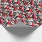 Zeitlose Rose Geschenkpapier (Ecke)
