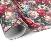 Zeitlose Rose Geschenkpapier (Rolleneckpunkt)
