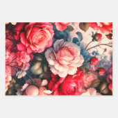 Zeitlose Rose Geschenkpapier Set (Vorderseite 3)