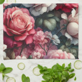 Zeitlose Rose Geschirrtuch (Gefaltet)