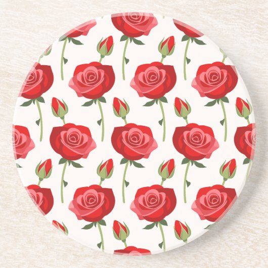 Zeitlose Rose Getränkeuntersetzer (Vorne)