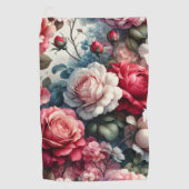 Zeitlose Rose Golfhandtuch (Vorderseite)