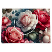 Zeitlose Rose Große Geschenktüte (Vorderseite)