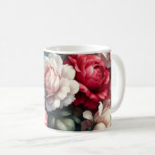 Zeitlose Rose Kaffeetasse (VorderseiteRechts)