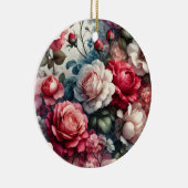 Zeitlose Rose Keramik Ornament (Rechts)