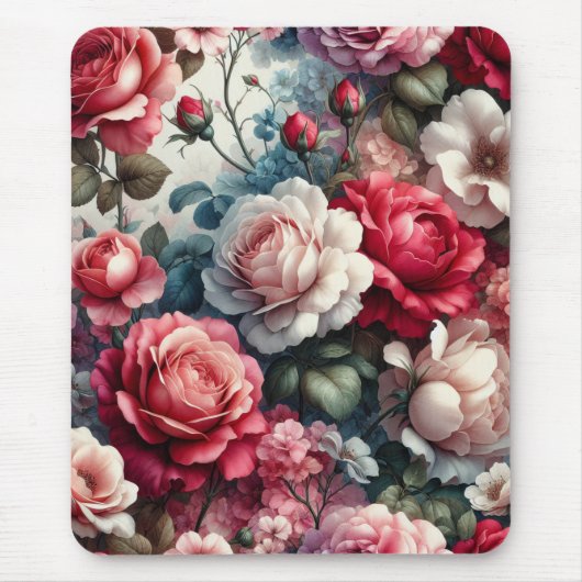 Zeitlose Rose Mousepad (Vorne)