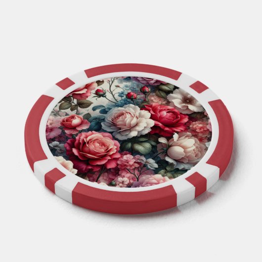 Zeitlose Rose Pokerchips (Einzeln)
