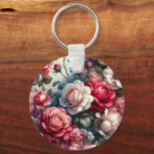 Zeitlose Rose Schlüsselanhänger (Vorderseite)