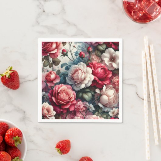 Zeitlose Rose Serviette (Beispiel)