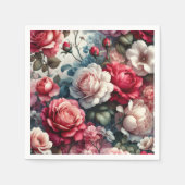 Zeitlose Rose Serviette (Vorderseite)