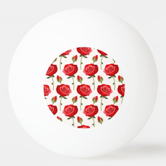 Zeitlose Rose Tischtennisball (Vorderseite)