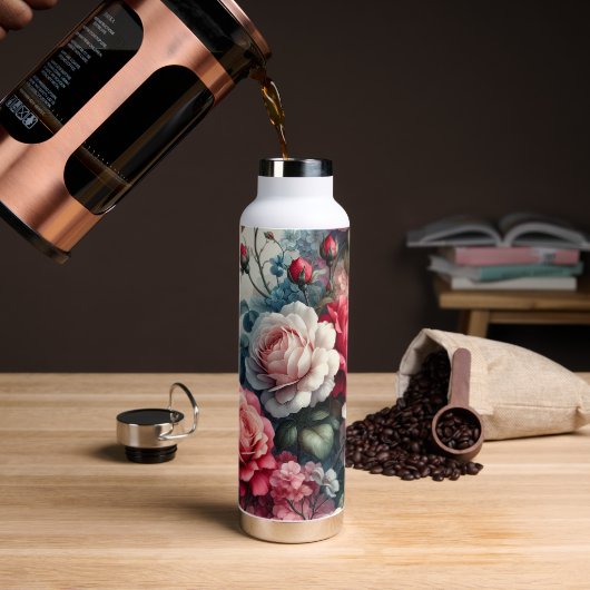 Zeitlose Rose Trinkflasche (Kaffee)