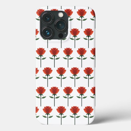 Zeitlose Rote Rose Case-Mate iPhone Hülle (Rückseite)