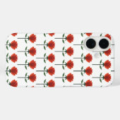 Zeitlose Rote Rose Case-Mate iPhone Hülle (Rückseite (Horizontal))