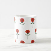 Zeitlose Rote Rose Kaffeetasse (Mittel)