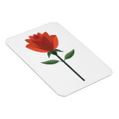 Zeitlose Rote Rose Magnet (Rechte Seite)