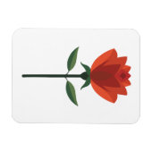 Zeitlose Rote Rose Magnet (Horizontal)