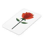 Zeitlose Rote Rose Magnet (Linke Seite)