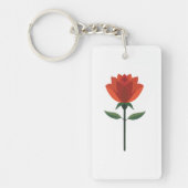 Zeitlose Rote Rose Schlüsselanhänger (Vorderseite)