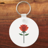 Zeitlose Rote Rose Schlüsselanhänger (Vorderseite)