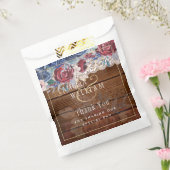 Zeitlose rustikale Blue Burgundy Blumenzange Hochz Geschenktütchen (Versiegelt)