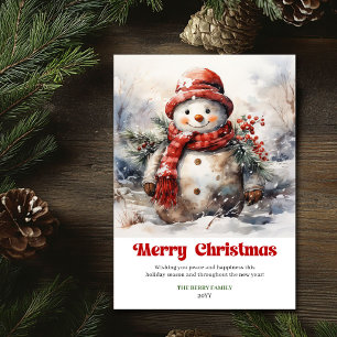 Zeitlose rustikale Weihnachtsszene festliche Grüße Feiertagskarte