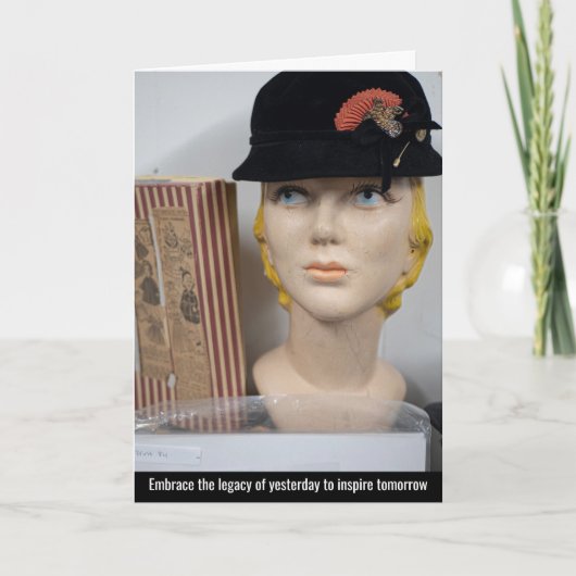 Zeitlose Sammlung von Schätzen Dankeskarte (Vorderseite)