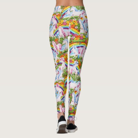 Zeitlose Schätze Rainbows und Einhörner Leggings (Rückseite)