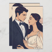 Zeitlose Schätze: Unterschrift Hochzeitseinladung Einladung (Vorne/Hinten)