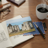 Zeitlose Schönheit: Abbey Notre-Dame de Ré Postcar Postkarte