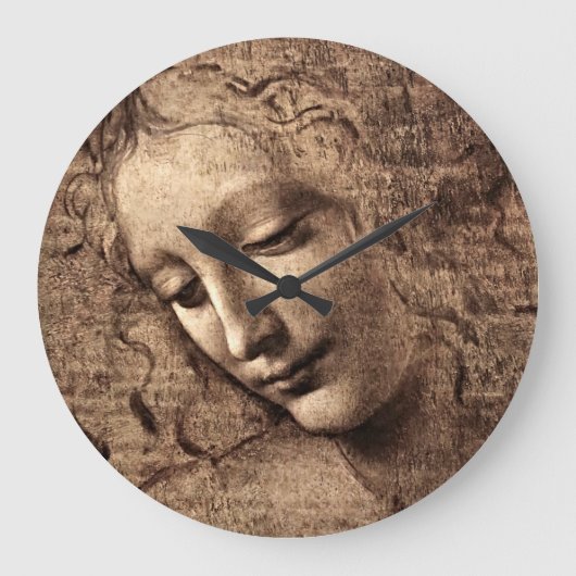 Zeitlose Schönheit: Da Vinci Wall Clock Große Wanduhr (Vorderseite)