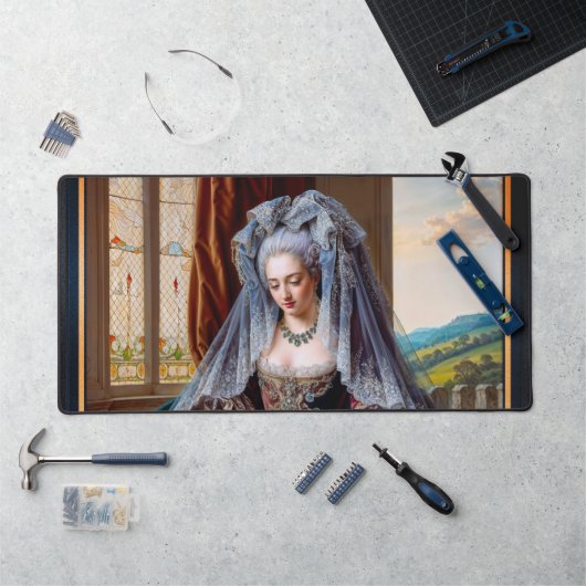 Zeitlose Schönheit einer majestätischen Dame mit S Schreibtischunterlage (Arbeitsplatz)