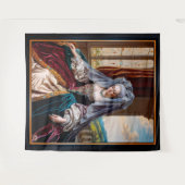 Zeitlose Schönheit einer majestätischen Dame mit S Wandteppich (Vorderseite (Horizontal))