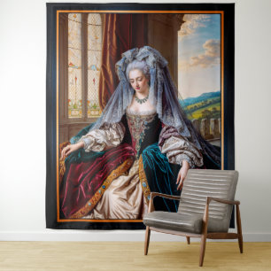 Zeitlose Schönheit einer majestätischen Dame mit S Wandteppich